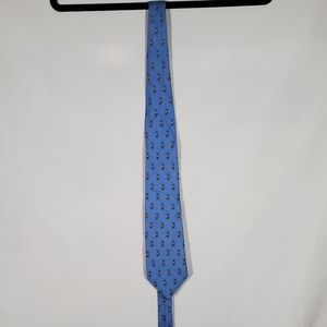 RARE VINEYARD VINES CUSTOM COLLECTION ROYAL BLUE CLOWN DANCER SILK TIE